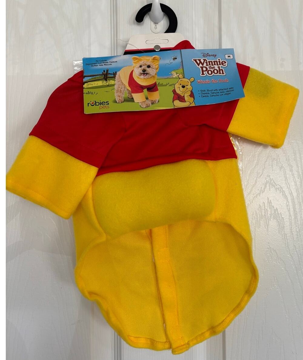 New Rubies Pet Costumes Disney Winnie The Pooh Bear Dog Medium Outfit